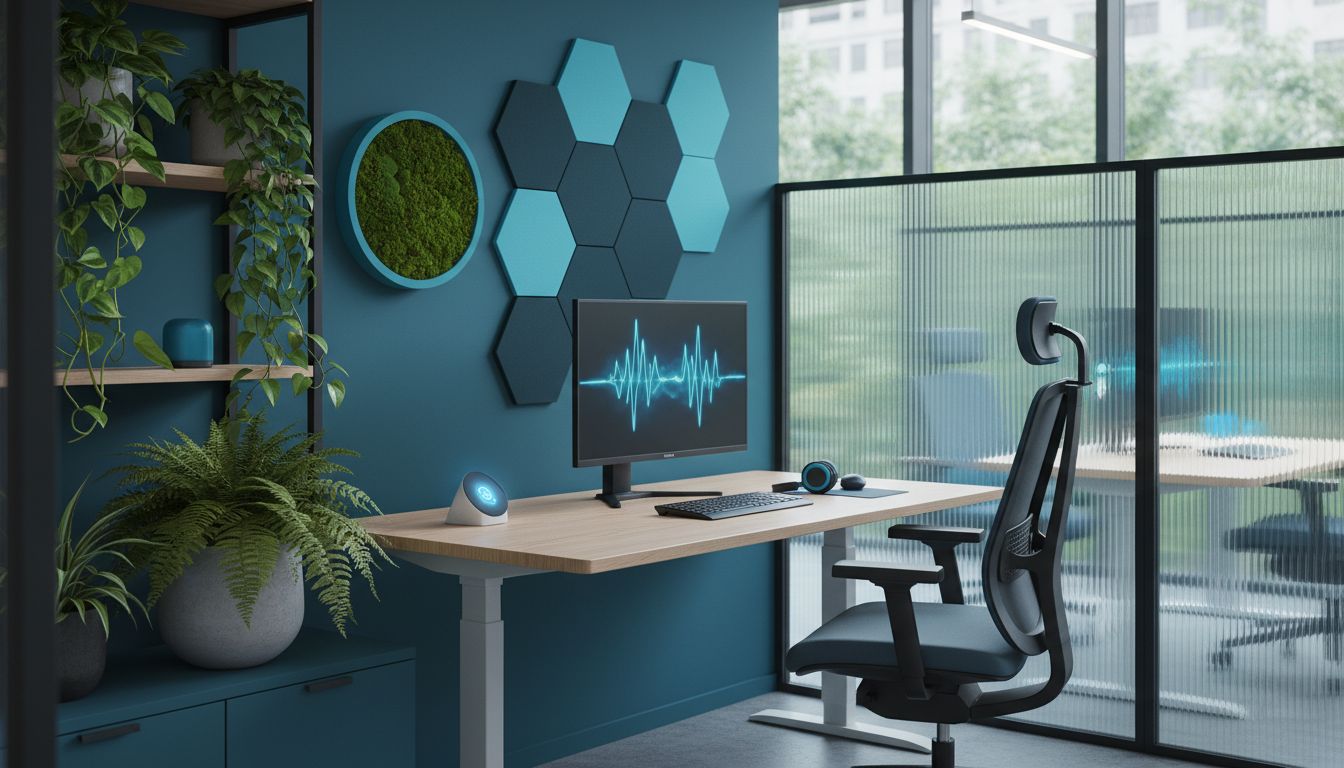 Designing for focus: artificial intelligence, acoustics and biophilia in the hybrid office